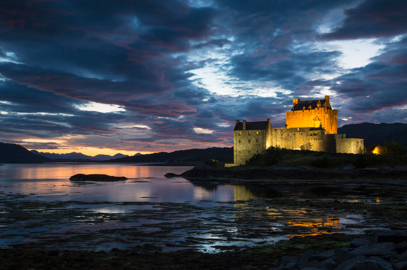 Eilean Donan Castle on Loch Duich at Dornie