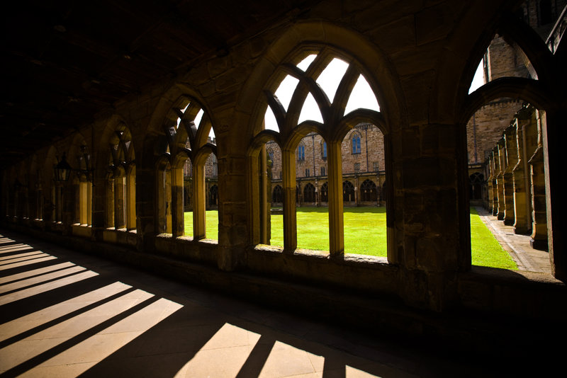 Views from the Cloisters Durham Cathedral, UNESCO World Heritage Site